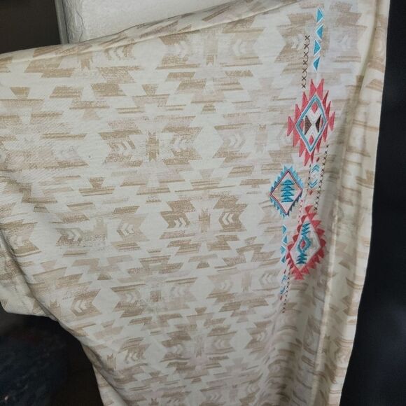 Panhandle Nwot southwest print embroidered open front cardigan s/m - Picture 4 of 6